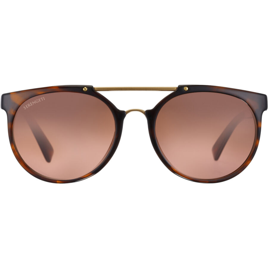 LERICI, Shiny Tortoise with Matte Soft Gold Metal Insert-Mineral Non Polarized Drivers Gradient Cat 2 to 3, hi-res
